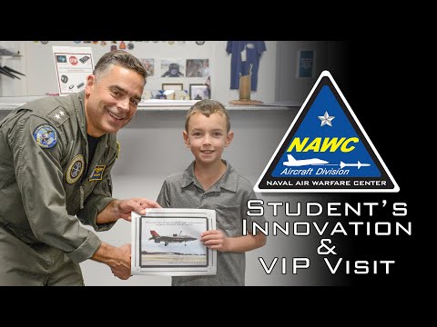 Elementary school student designs military plane, gets Admiral's attention