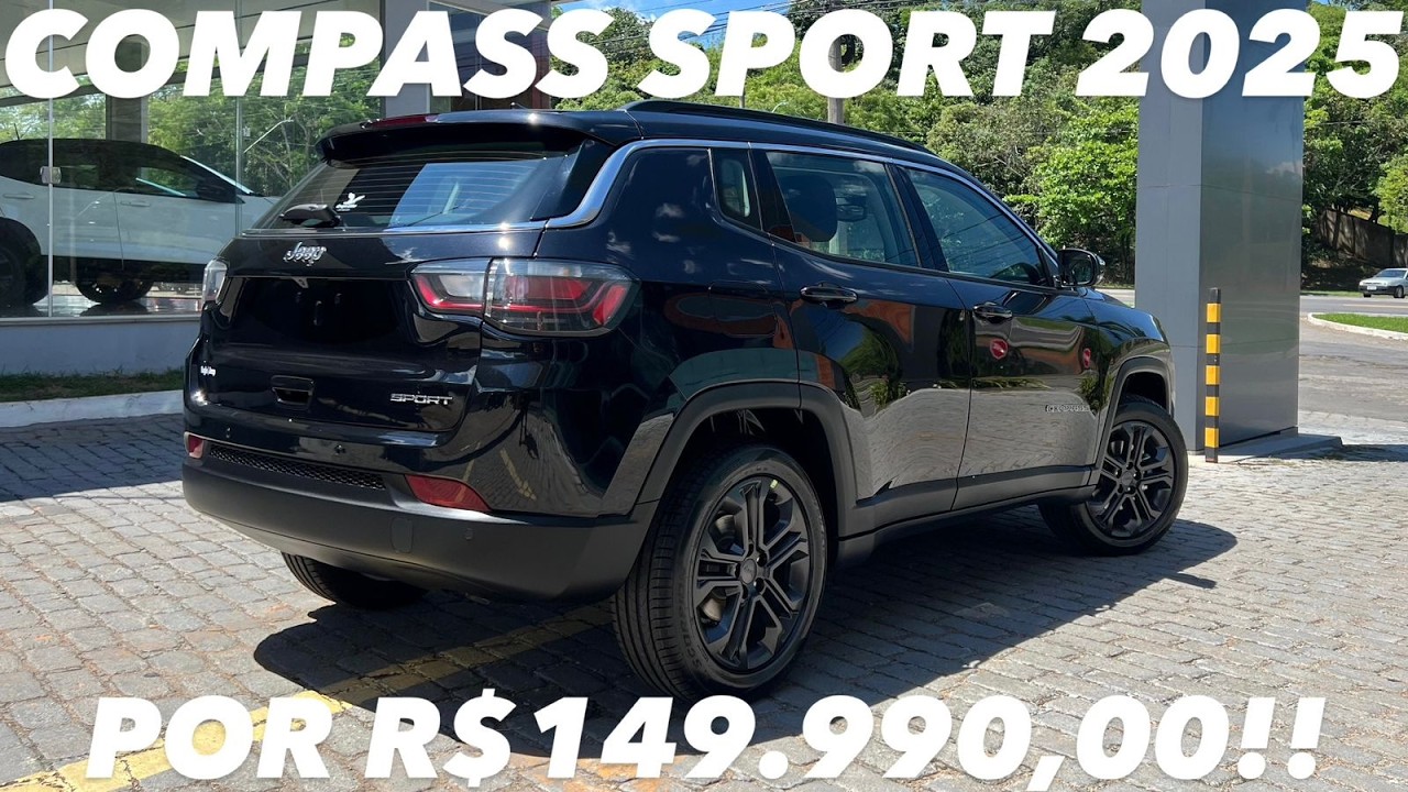 Avaliação Jeep Compass Sport T270 2025 - Por R$149.990,00 Vale a pena?! + Opcionais! (4K)
