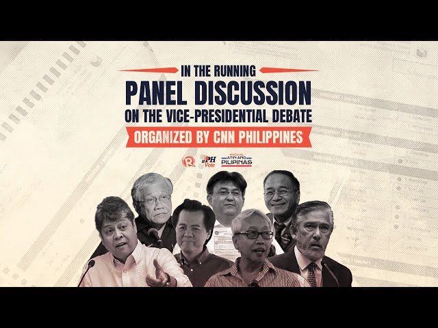 [WATCH] In The Running: CNN Philippines vice-presidential debate