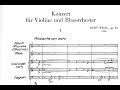 Kurt Weill - Violin Concerto, Op. 12 (1924)