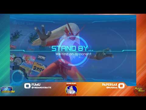 Fumu (Blaziken) vs PaperSak (Darkrai/Weavile) -  Pokken at Legendary Wolf Games - 1/16/18