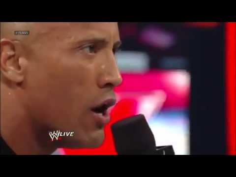 The Rock Starts CookiePuss Chants for CM Punk WWE Raw 1 7 13 Full Show