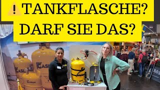 TANKGASFLASCHE? DARF SIE DAS SO EINFACH? Strafbar? Gaslow Tankflaschen ohne Festeinbau