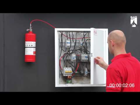 Blazecut electrical cabinet c series fire suppression system