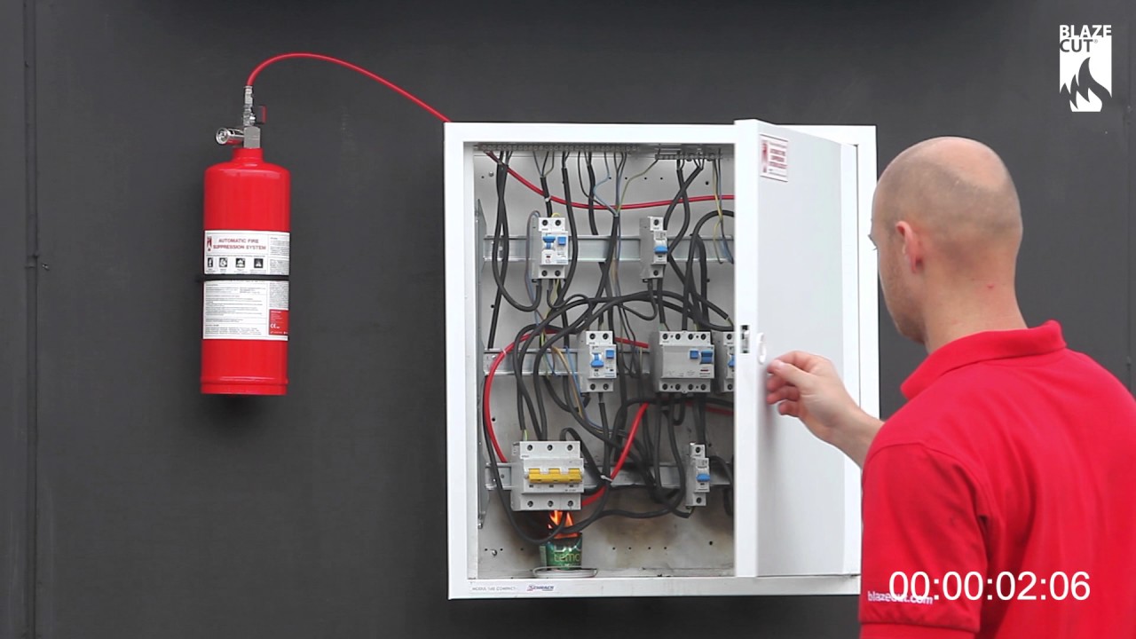 BlazeCut Electrical Cabinet C Series Fire Suppression System