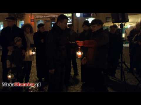 23.12.2009 Oleśnica: przekazanie Betlejemskiego Światła Pokoju