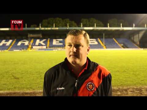 FCUM v Witton Albion  Playoff Semi Final - Post Match Interview