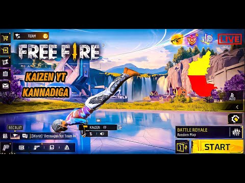 freefirekannada live ||⚡ KAIZEN YT  LIVE  ??? 🔥 || FREEFIREMAX LIVE #kannada #freefirekannadalive