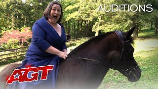 Erin McCarthy Performs Opera While Riding a HORSE?! - America's Got Talent 2020 thumbnail