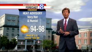 Heat advisory in effect for Tuesday