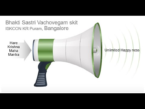 Bhakti Sastri Vachovegam skit 1 a drama based on Nectar of Instructions  ISKCON KRPuram