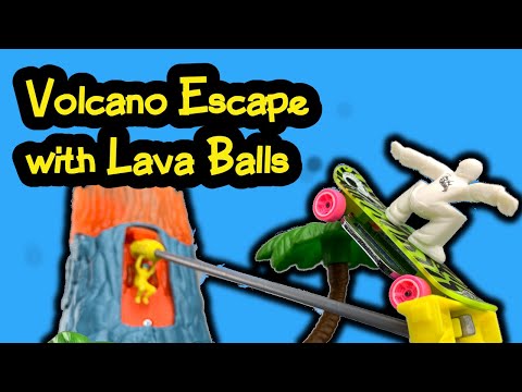 Matchbox Action Drivers Volcano Escape assembly and play