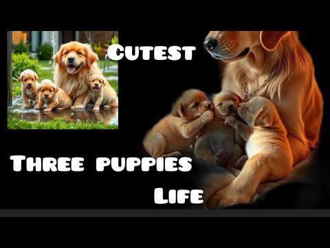 The cutest three puppies life for kids @vihana creator 