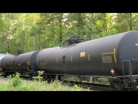 CSX 3445,274,5293,6437,2223,switcher 1176,,8000 & 6362 running mixed freight train