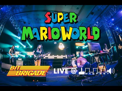 SUPER MARIO WORLD playthrough LIVE BAND w/ LIVE GAMER - BIT BRIGADE