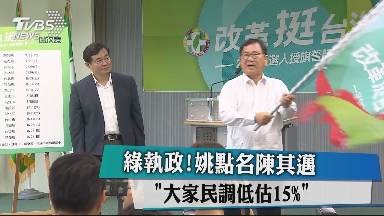 綠執政!姚文智點名陳其邁 「大家民調低估15%」