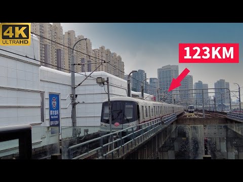 Andando no metrô da cidade de Xangai｜Nova linha 11 do metrô de Suzhou