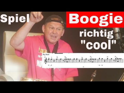 Boogie Saxophone (Max Greger)- Tutorial Erklärvideo-Noten-Backingtrack Sax Coach