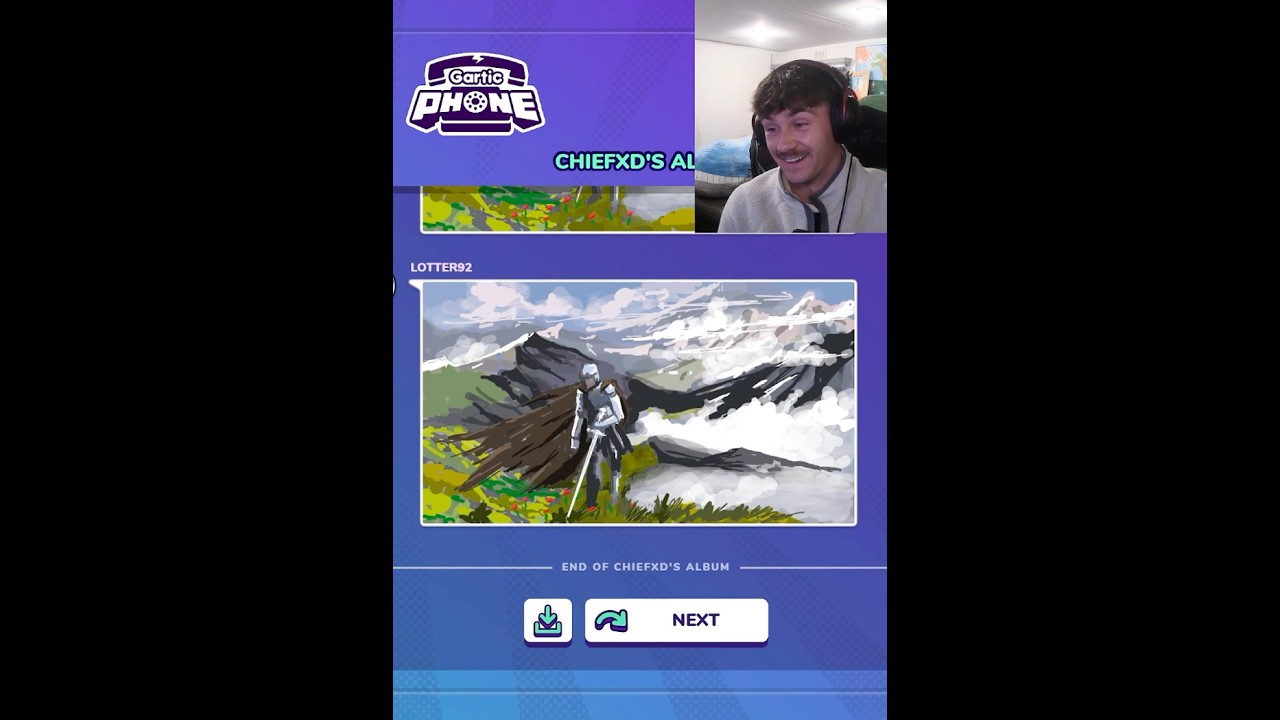 INSANE KNIGHT DRAWING in Gartic phone #art #shorts #fyp #gaming #drawing #twitch