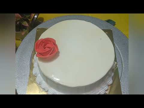 1/2 kg white forest cake ll white forest cake design ll 1/2 kg birthday cake design ll