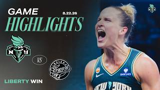 LEONIE FIEBICH DROPS 20 PTS IN HER RETURN | Liberty Defeat the Fever 109-102 | 8/22/26 WNBA