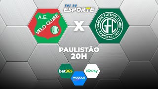 VELO CLUBE X GUARANI - AO VIVO | CAMPEONATO PAULISTA – 22/01/2026
