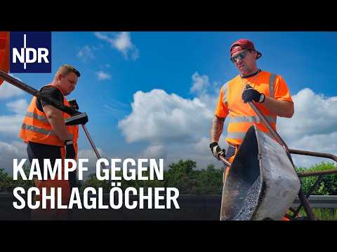 Video Thumbnail: Mit Straßenbauern und Asphaltierern auf Rostocks Straßen | Die Nordreportage | NDR Doku