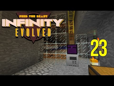 Minecraft FTB Infinity Evolved Ep: 23 - Turning on the Quarry [1080p60fps]