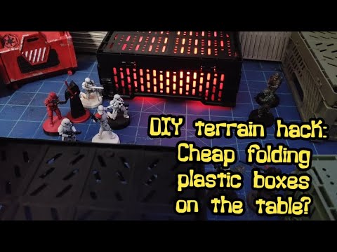 DIY Terrain Hack: Will Cheap Folding Plastic Crates Work on the Table?