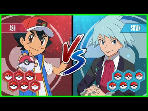 Pokemon Battle Pedia: Ash Vs Steven