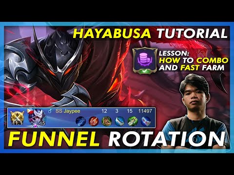 HAYABUSA TUTORIAL AND HOW TO PLAY HAYABUSA FUNNEL ROTATION FAST FARM WITH FULL SQUAD SUNSPARKS!