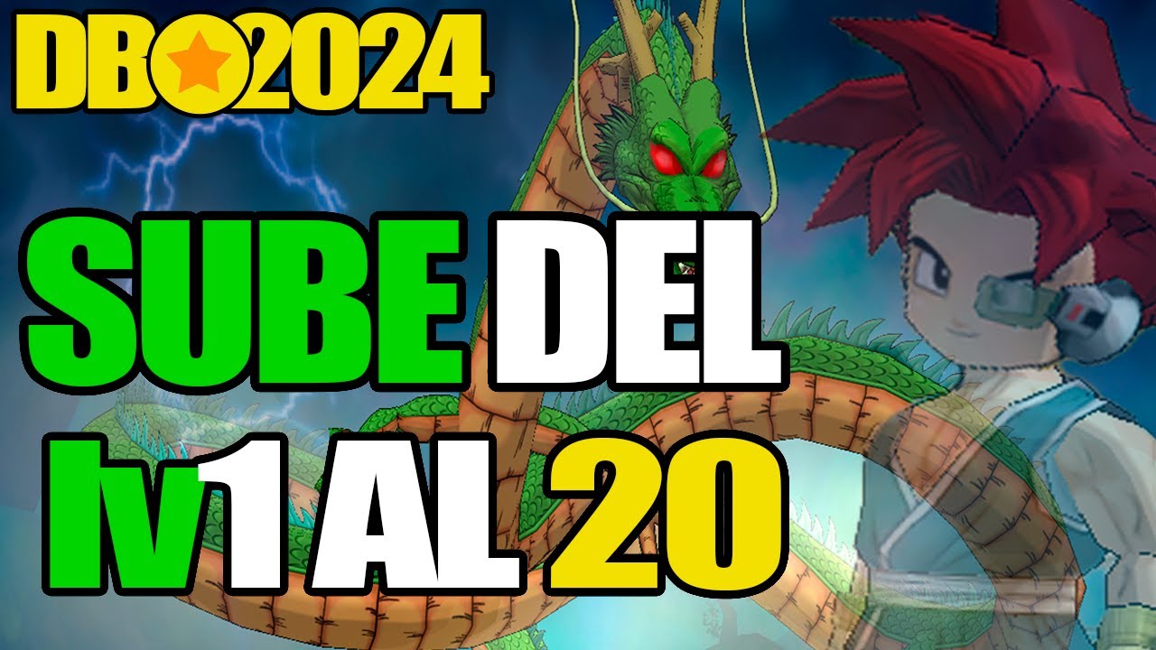 Sube desde LV 1 al 20 FACIL en Dragon Ball Online 2024
