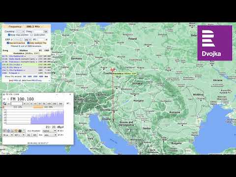 [Tropo] FM DX 🇨🇿 - CRo Dvojka 100.1 MHz from Czech Republic - received in Bosnia 557 km (08.09.2022)