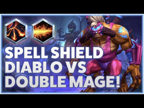Diablo Lightning Breath - SPELL SHIELD DIABLO VS DOUBLE MAGE! - Grandmaster Storm League