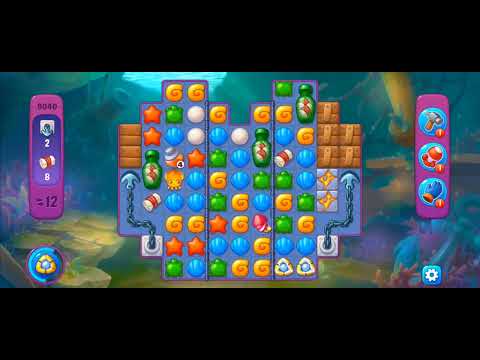 Fishdom Super Hard Level 9040 (with ingame lightning and firecracker booster) @choraelmin