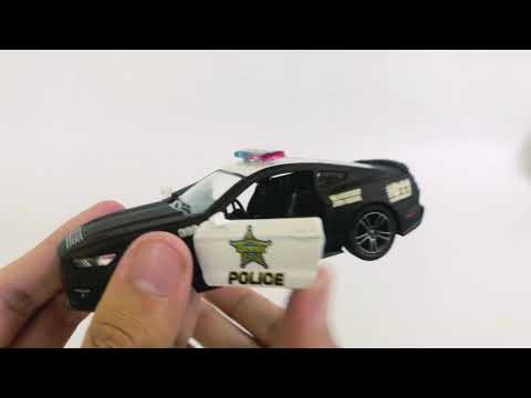 Металлическая машинка Kinsmart 1:38 «2015 Ford Mustang GT (Police)» KT5386DP инерционная