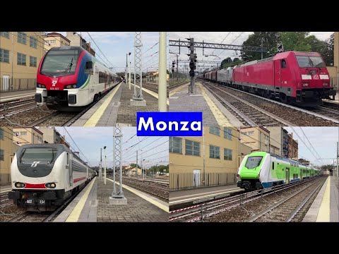 Un pomeriggio straordinario a MONZA: treno espresso, regionali, merci e tanto altro! [parte 1/2]