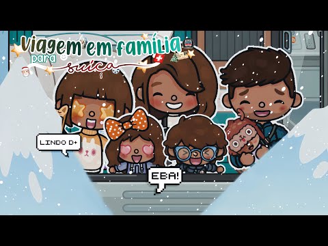 Viagem em Família para * SUÍÇA * 🇨🇭🚇☃️ * COM VOZ 🎙* || RP de família 🚂|| Mary toca