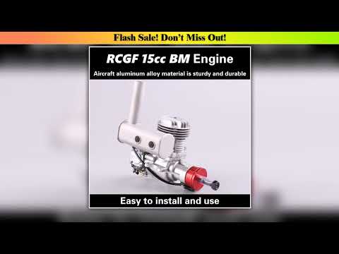 Exclusive RCGF 15cc BM Petrol/Gasoline Engine for RC Airplane Two Strokes Single Cylinder Side Exha