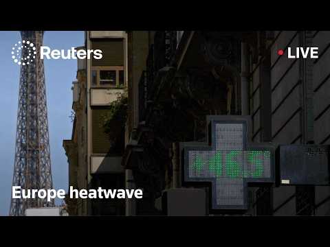 Video Thumbnail: LIVE: Heat map shows heatwave across Europe