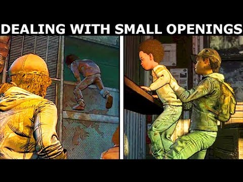 Clem & AJ Know How To Deal With Small Openings - The Walking Dead Final Season 4 Episode 3