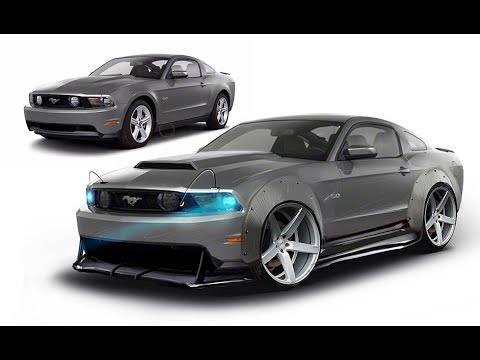 Let's LIBERTY WALK a stock Mustang 2012