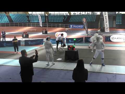 Madrid World Cup 2023 SMS - L16 - Mitchell Saron USA v Sandro Bazadze GEO