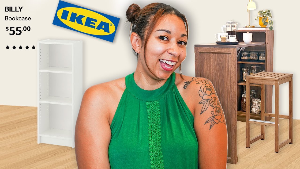 hacking an IKEA Billy bookcase into a folding kitchen island