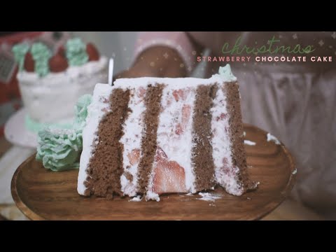 Surprising Slice in A Dreamy Homemade Christmas Cake 🍰🎄✨Dreamy Dessert