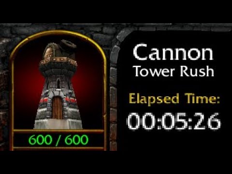 Cannon Tower Rush 5:26 New World Record | Warcraft 3 TFT