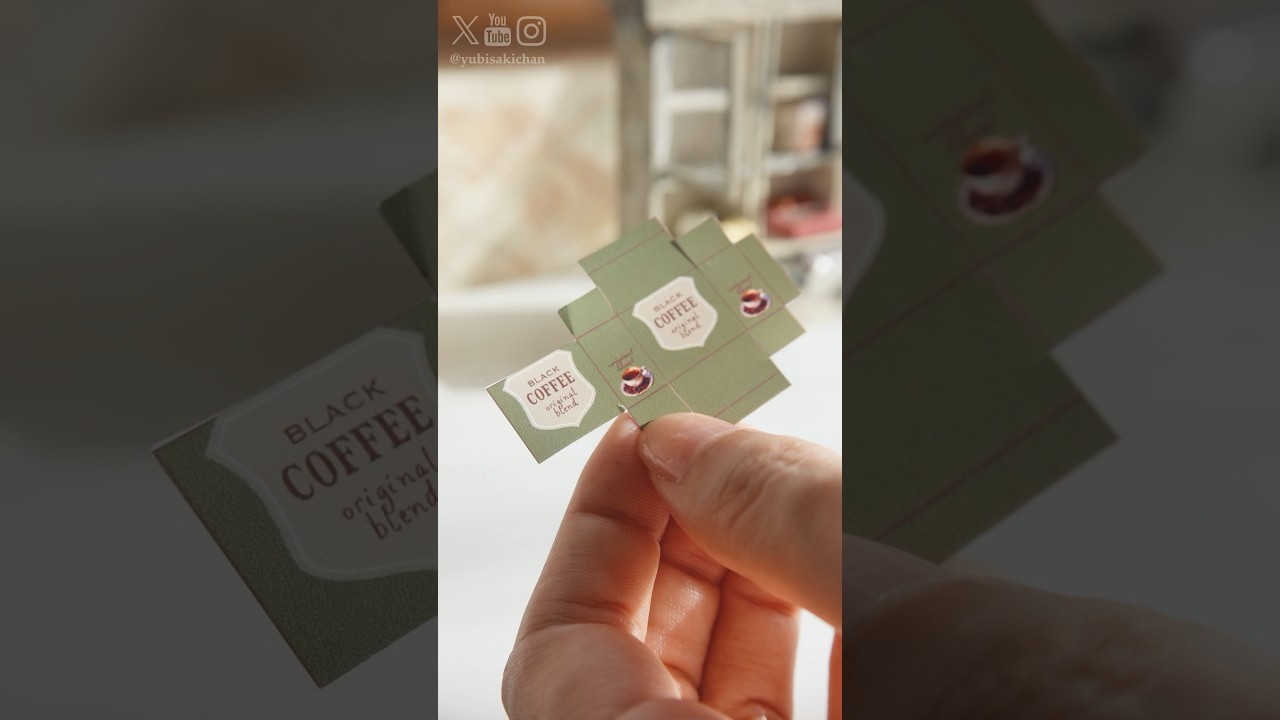 コーヒー豆つめつめ☕️#howtomakeminiaturethings