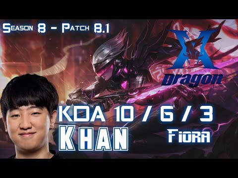 KZ Khan FIORA vs MALPHITE Top - Patch 8.1 KR Ranked