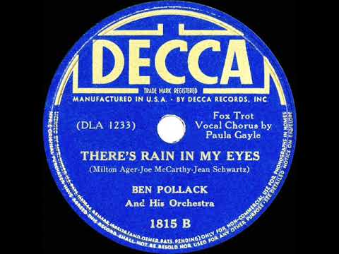 1938 Ben Pollack - There’s Rain In My Eyes (Paula Gayle, vocal)