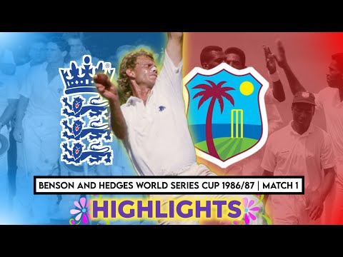 Benson and Hedges World Series Cup 1986/87 | Match 1 | England Vs West Indies | Viv Richards bowling